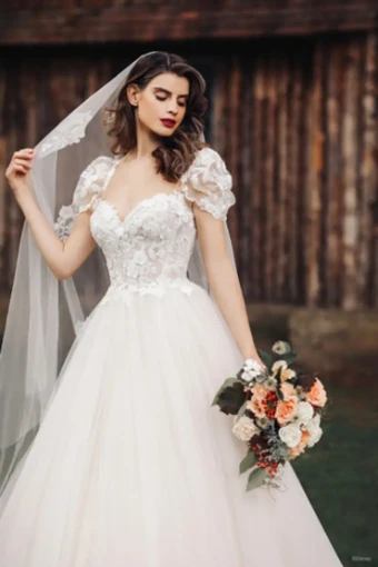 Disney Fairy Tale Weddings Style #Snow White #6 Champagne/Ivory/Nude thumbnail
