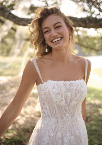 Rebecca Ingram Style #Angie #7 Ivory/Silver Accent/Blush thumbnail