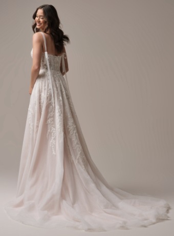Rebecca Ingram Style #Angie #8 Ivory/Silver Accent/Blush thumbnail
