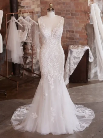 Rebecca Ingram Style #FAUSTINE #0 default Ivory over Soft Nude (gown with Natural Illusion) thumbnail