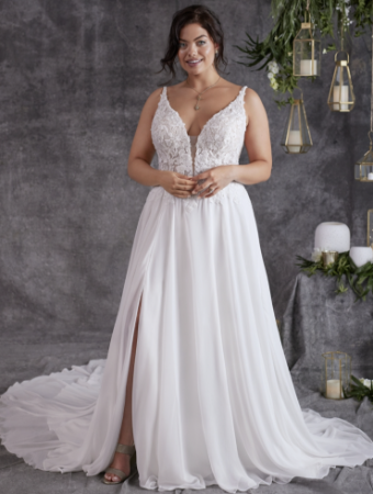 Rebecca Ingram Style #Tierney #0 default Ivory (gown with Natural Illusion) thumbnail