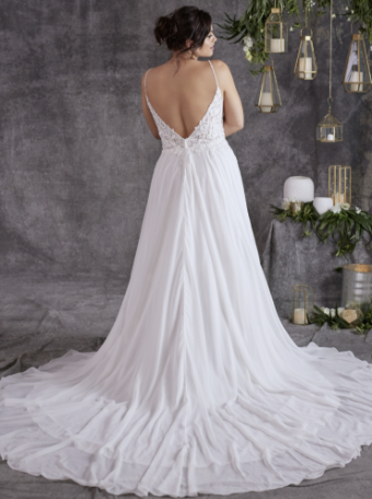 Rebecca Ingram Style #Tierney #1 Ivory (gown with Natural Illusion) thumbnail