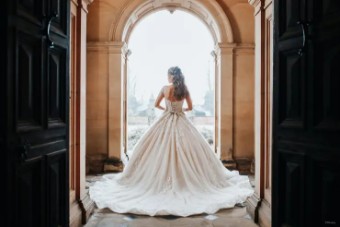 Disney Fairytale Weddings Platinum Collection Style #DP272 - Belle - Allure Disney Platinum #6 Champagne/Nude/Ivory/Silver thumbnail