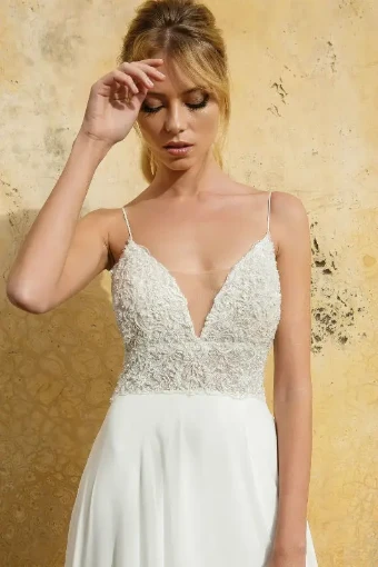 Justin Alexander Style #88035 #2 Ivory/Nude thumbnail