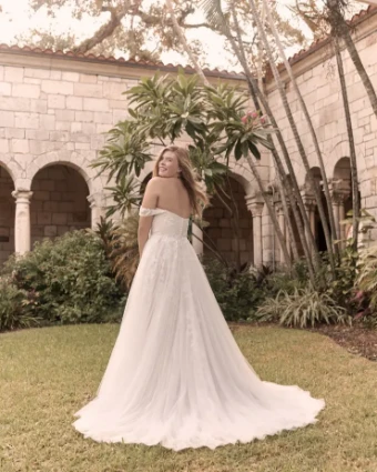 Rebecca Ingram Style #Flora #2 Ivory over Soft Blush thumbnail