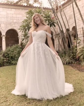 Rebecca Ingram Style #Flora #0 default Ivory over Soft Blush thumbnail