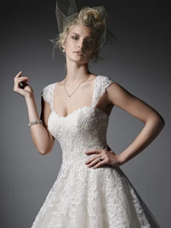 Sottero and Midgley Style #ZELINDA #1 ivory over champagne thumbnail