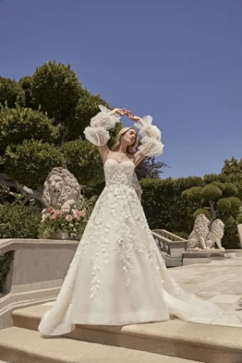 Casablanca Bridal Style #Cecile #2 Ivory/Sorbet thumbnail