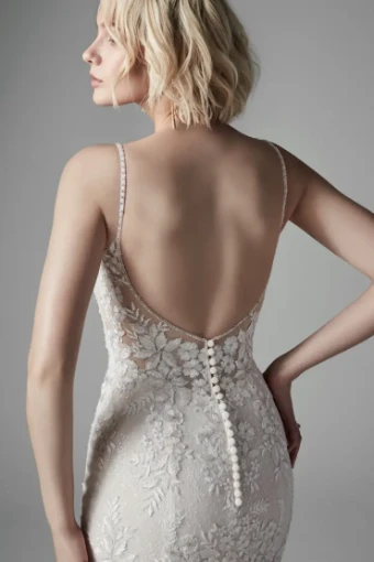 Sottero and Midgley Style #Inga #3 Ivory/Pewter Accent Ivory/Nude/Pewter Accent thumbnail