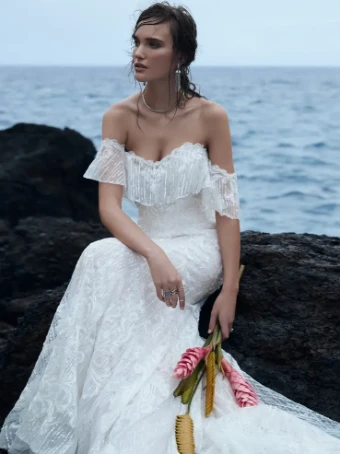 Sottero and Midgley Style #Conrad #2 default Ivory over Misty Mauve (gown with Nude Illusion) thumbnail