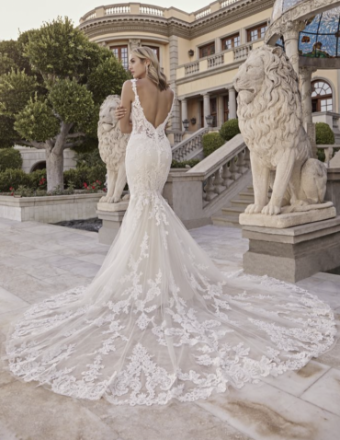 Casablanca Bridal Style #Belinda #1 Ivory/Nude/Silver thumbnail