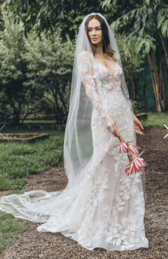 Wtoo by Watters Style #Paloma with Sleeves #0 default Ivory/Blush thumbnail