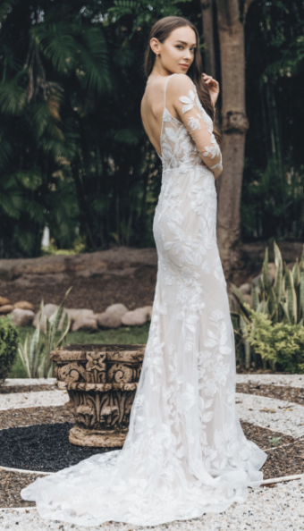 Wtoo by Watters Style #Paloma with Sleeves #1 default Ivory/Blush thumbnail