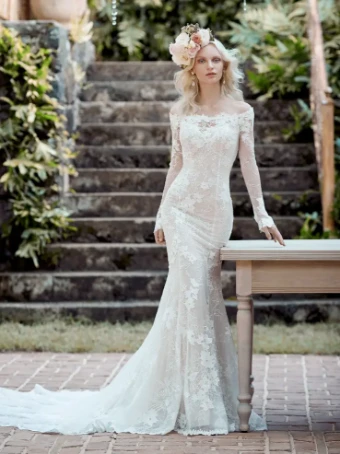 Maggie Sottero Style #Emiliano #2 default Ivory over Soft Nude (gown with Natural Illusion) thumbnail