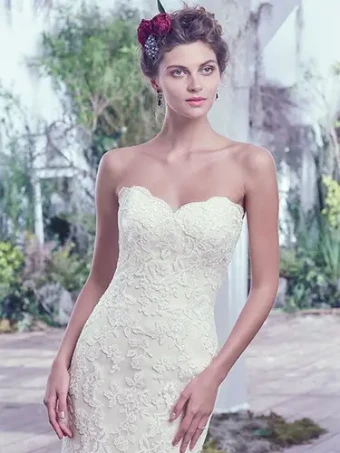 Maggie Sottero Style #VALERIE #1 Ivory/Light Gold thumbnail