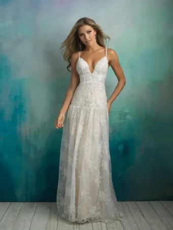 Allure Modest Style #L427 #1 Ivory/Light Gold/Nude thumbnail