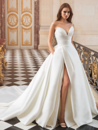 Elysee by Enzoani Style #Bancroft #0 default Ivory All Ivory (pictured) thumbnail