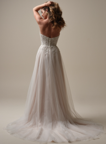 Rebecca Ingram Style #Yvette #5 Ivory/Pewter Accent/Blush thumbnail