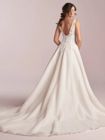 Rebecca Ingram Style #Yvette #2 default Ivory over Antique Ivory (gown with Nude Illusion) thumbnail