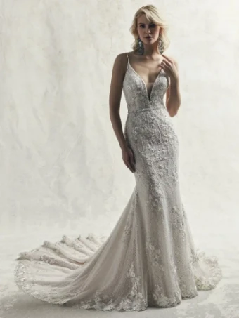 Sottero and Midgley Style #Maddox #0 default Ivory/Pewter Accent thumbnail