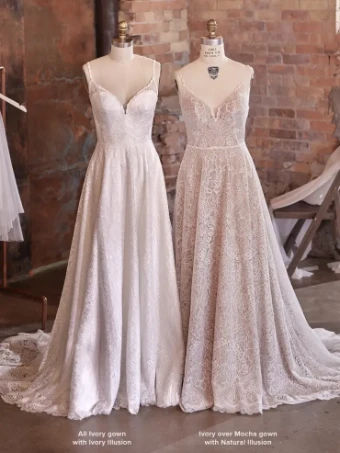 Sottero and Midgley Style #PETRA #1 Ivory Over Mocha/Natural Illusion thumbnail