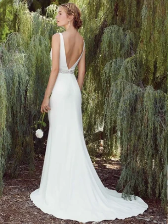 Casablanca Bridal Style #Delphinium #1 default Ivory/Silver thumbnail