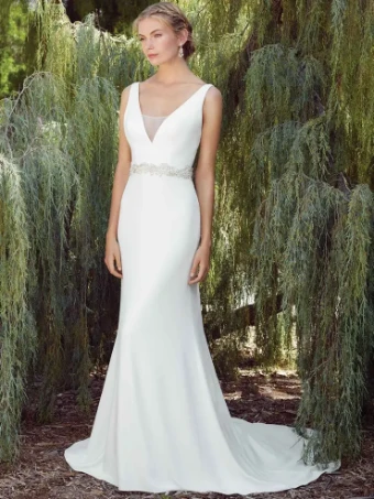 Casablanca Bridal Style #Delphinium #0 default Ivory/Silver thumbnail