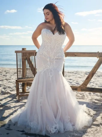Rebecca Ingram Style #Anita #7 All Ivory (gown with Ivory Illusion) thumbnail