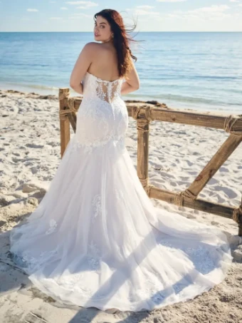 Rebecca Ingram Style #Anita #8 All Ivory (gown with Ivory Illusion) thumbnail