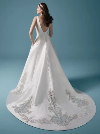 Maggie Sottero Style #Ryland #1 Ivory/Pewter Accent thumbnail