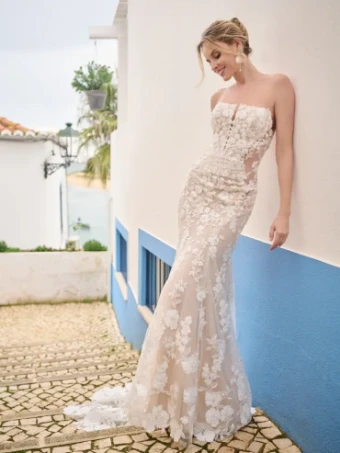 Sottero and Midgley Style #Adelaide - 23SZ722A01 - Sottero & Midgley #1 Ivory Over nude thumbnail