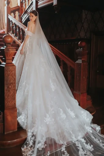 Disney Fairytale Weddings Platinum Collection Style #Belle - DP302 -Disney Platinum #2 Champagne/Blush/Ivory thumbnail