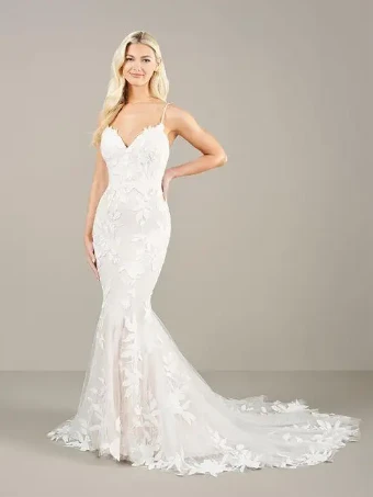 Adrianna Papell Style #31281 #2 Ivory/French Lilac thumbnail