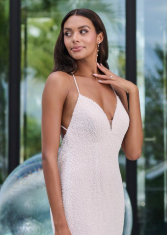 Adrianna Papell Style #31310 #1 Ivory/French Lilac thumbnail