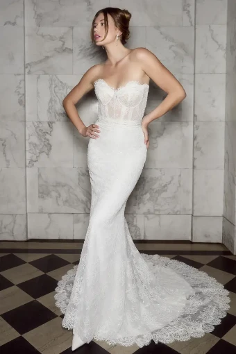 Casablanca Bridal Style #Cosette #3 Ivory/Nude thumbnail