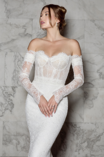 Casablanca Bridal Style #Cosette #1 Ivory/Nude thumbnail