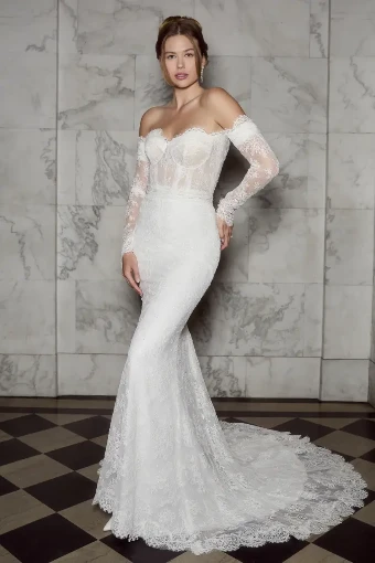 Casablanca Bridal Style #Cosette #4 Ivory/Nude thumbnail