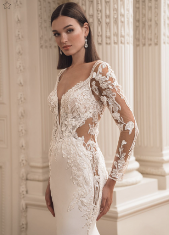 Elysee by Enzoani Style #Flora #1 Ivory/Nude thumbnail
