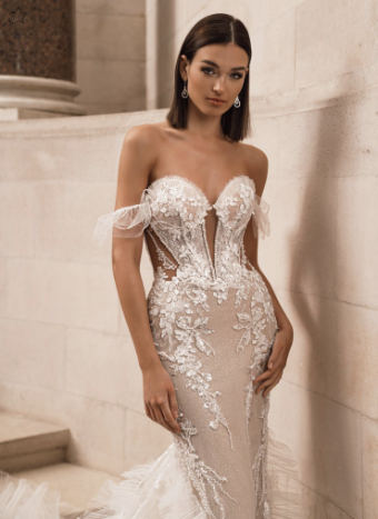 Elysee by Enzoani Style #Fawne #1 Ivory/Nude Ivory/Sand/Nude thumbnail