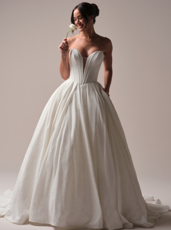 Maggie Sottero Style #Derrick Royale #0 default Ivory All Ivory (pictured) thumbnail