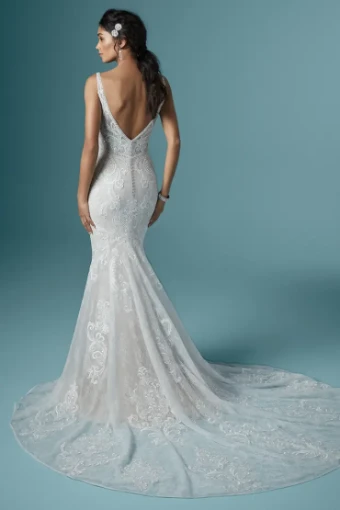 Maggie Sottero Style #Henrietta #1 Ivory over Misty Mauve (gown with Nude Illusion) thumbnail