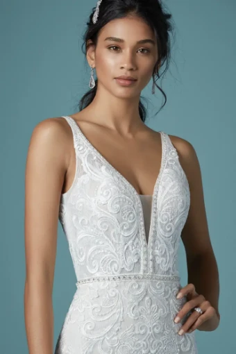 Maggie Sottero Style #Henrietta #2 default Ivory over Misty Mauve (gown with Nude Illusion) thumbnail