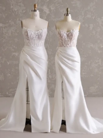 Rebecca Ingram Style #Twyla #5 All Ivory (gown with Ivory Illusion) thumbnail