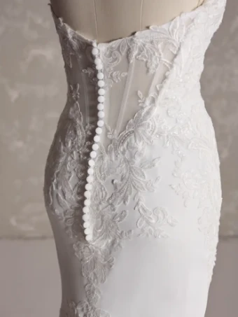 Rebecca Ingram Style #Felicia #8 All Ivory (gown with Ivory Illusion) thumbnail