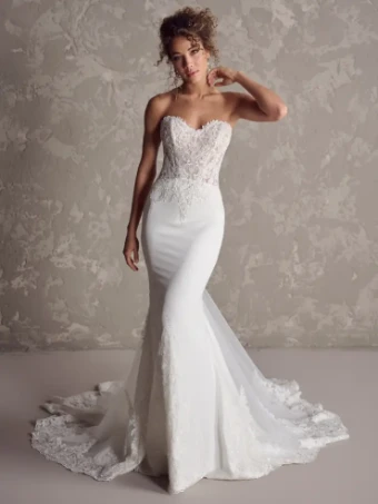 Rebecca Ingram Style #Felicia #5 All Ivory (gown with Ivory Illusion) thumbnail