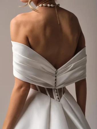 Rebecca Ingram Style #Brooke #6 All Ivory (pictured) thumbnail