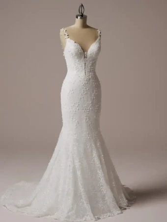 Rebecca Ingram Style #Isabella #5 Ivory over Soft Blush (gown with Natural Illusion) thumbnail