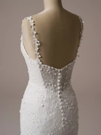 Rebecca Ingram Style #Isabella #6 Ivory over Soft Blush (gown with Natural Illusion) thumbnail