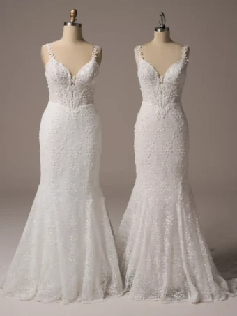 Rebecca Ingram Style #Isabella #7 Ivory over Soft Blush (gown with Natural Illusion) thumbnail