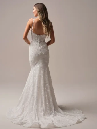 Rebecca Ingram Style #Isabella #4 Ivory over Soft Blush (gown with Natural Illusion) thumbnail